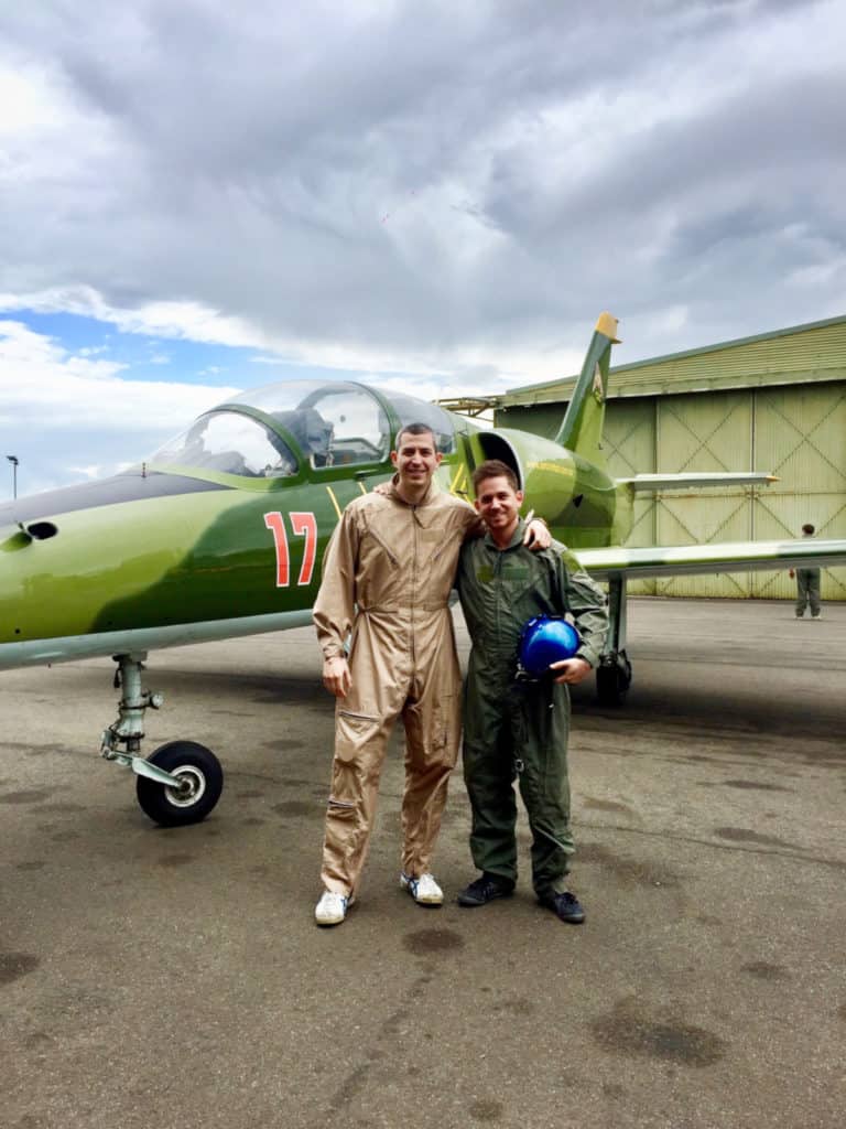 Michael and Matt alongside a Jet