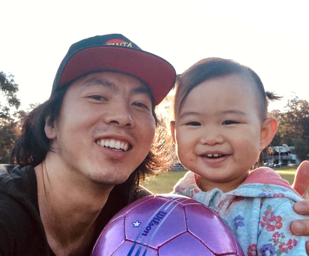 Junnan with his Daughter, Bethany
