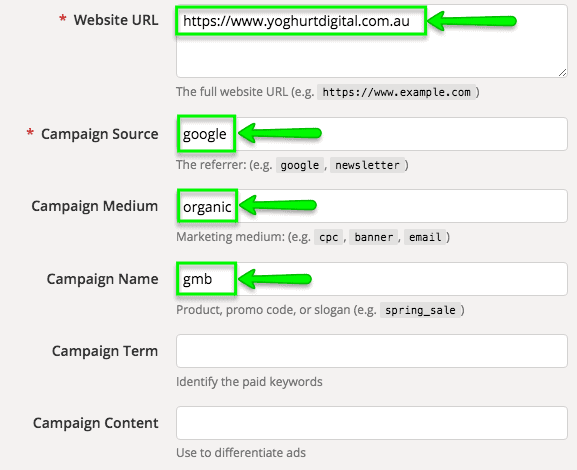 Campaign url builder