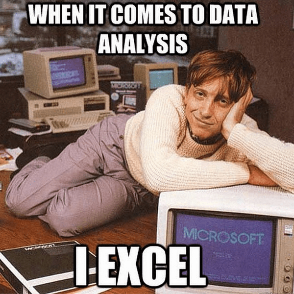 Data analysis meme